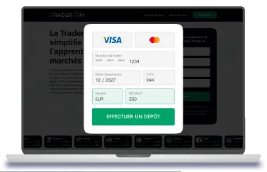Ajouter fonds avec plateforme Trader AI